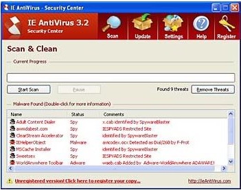 spyware gia dang antivirus